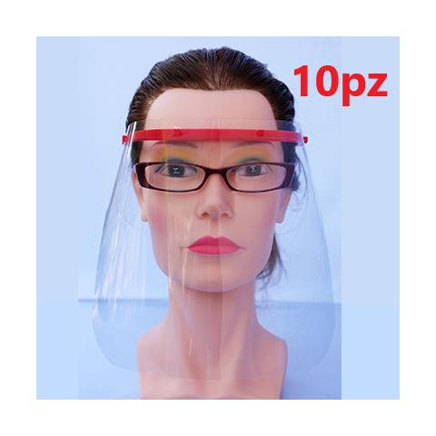 Kit 10 Visiere Protettive Pvc + 2 Cerchietti - Foto 1